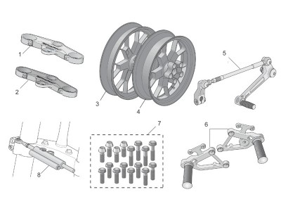 Πλάκα τιμονιού Ohlins-Alu